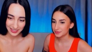 Two young chicks have a little slut! dani daniels ffm