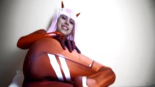 Teen slut gives head with toy under uniform skirt on off nudes