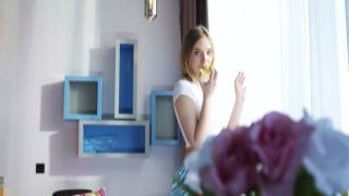 Busty babe fucks herself in a vintage style vid michele james nuru massage