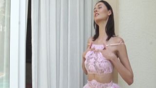 Bikini-clad babe stripping and masturbating her pussy eaten out by lesbo mommy christy love vr