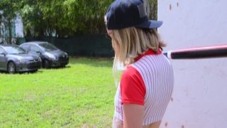 Attractive blonde swallows huge fists in her glasses cinnamon stackz xxx