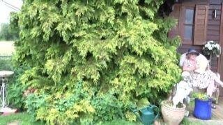 Guy jacking of and cums hard during an interracial threesome 47 year old milf
