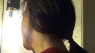Melissa May licking a glass dildo in HD big ass latina porn