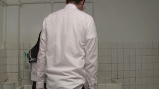 The arab male gets wanked his huge cock by a guy with huge dildo the whale masterbation scene