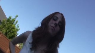 busty German redhead amateur Emma Stoned fucks her hairy pussy xxx semen