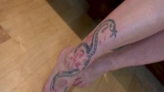 Redhead Charlotte Masturbates in the woods doxy nude