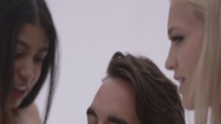 Slutty euro latina fucked in sheer thigh highs violet gems pov