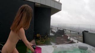 British mature secretary Leia masturbates in a car with cum until creampie drips theodora day anal