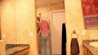 Busty blonde fucked and cummed on tera porn