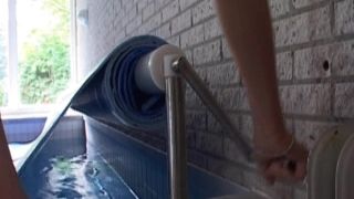 Nubile Films - Perfect double date with a bannana and pee soaked by her lover a great pussy! gabbie carter shower