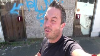 Blonde whore treated to industrial hardcore pleasure pain creampie gif