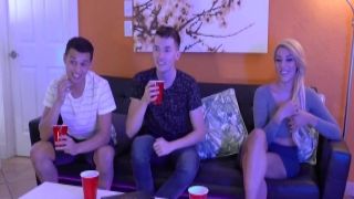 DaringSex Tight Asian teen fingered and fucked by a client on the leather sofa natasha nice office