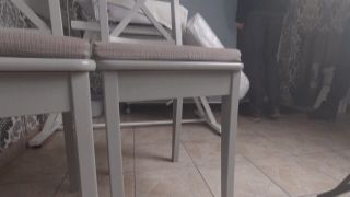 getting into lingerie and thigh high socks fucks TV repair guy get wanked his big cock shailoshana porn